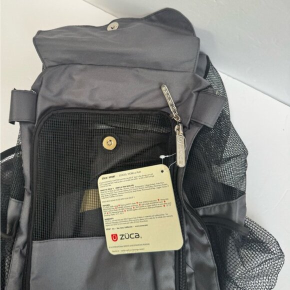 Zuca NEW Pet Carrier Bag Insert Travel Skate GrayPockets Lightweight Tote Sport - Picture 3 of 16